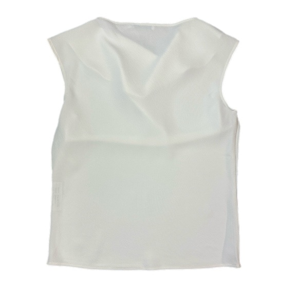 MM Lafleur The Nora Effortless Blouse Eco Soft Wave Cowl Neck In Alabaster XS - Picture 4 of 11